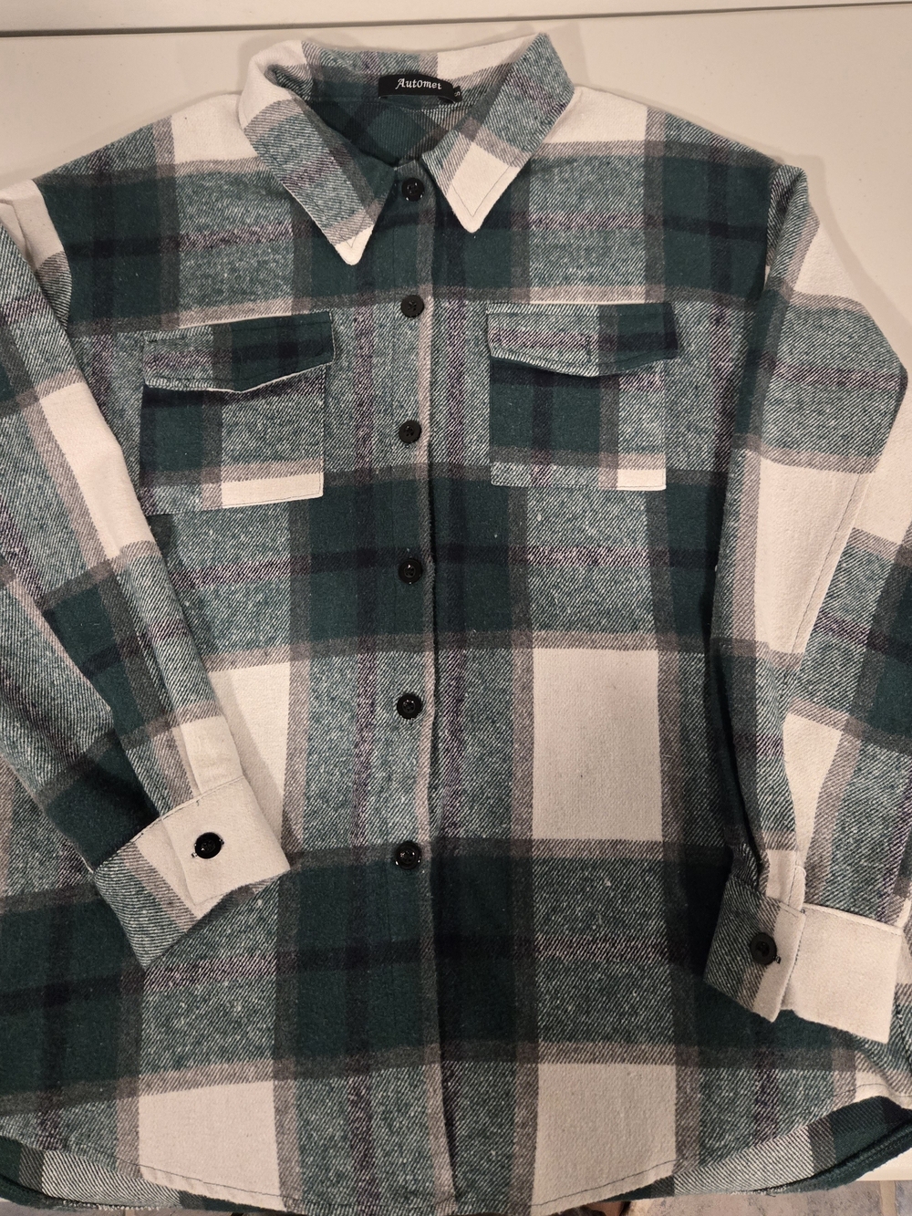 Autumn Green Plaid Utility Shacket